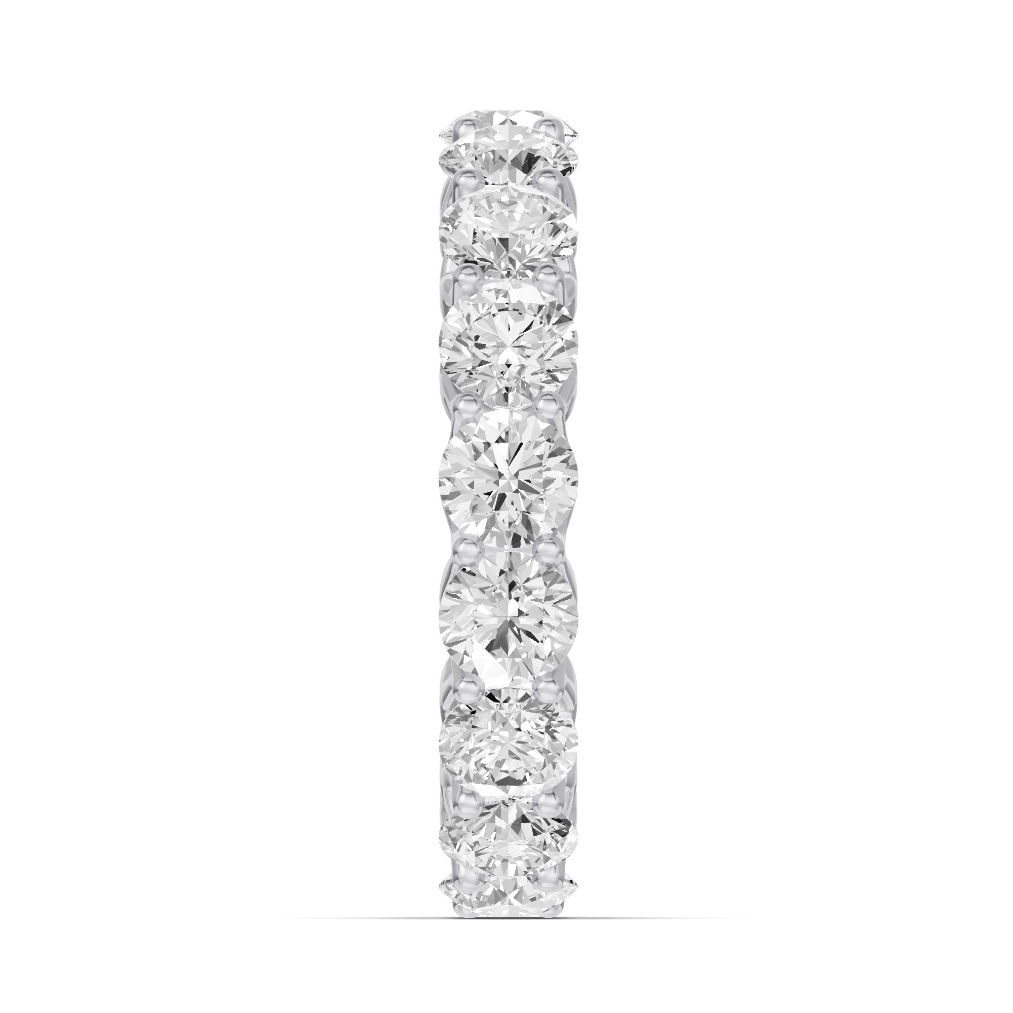 Fern Embrace Shared Prong Lab Eternity Band (3.75ct. tw.)