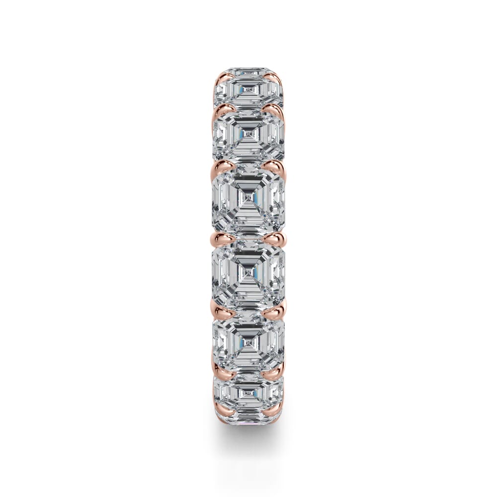 Willow Serenade Asscher Cut Lab Diamond Eternity Ring (7.0 ct. tw.)