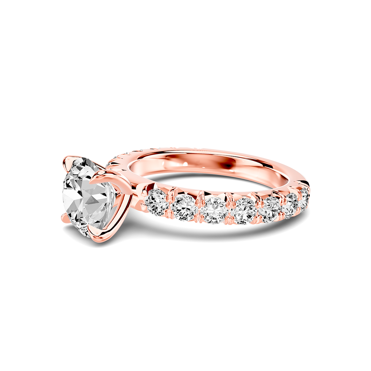 Noelle French Pavé Lab Engagement Ring Setting (1 ct. tw.)