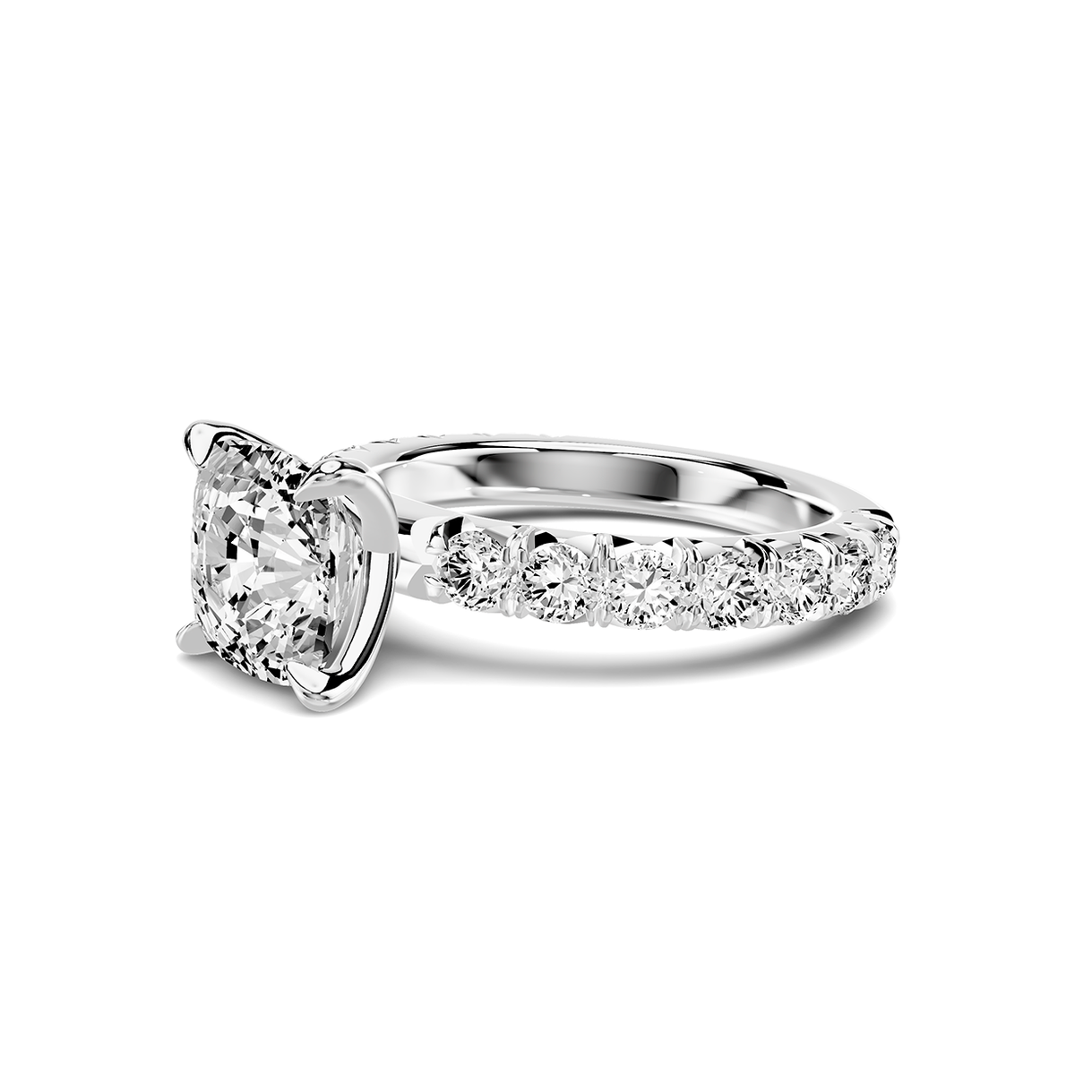Noelle French Pavé Lab Engagement Ring Setting (1 ct. tw.)