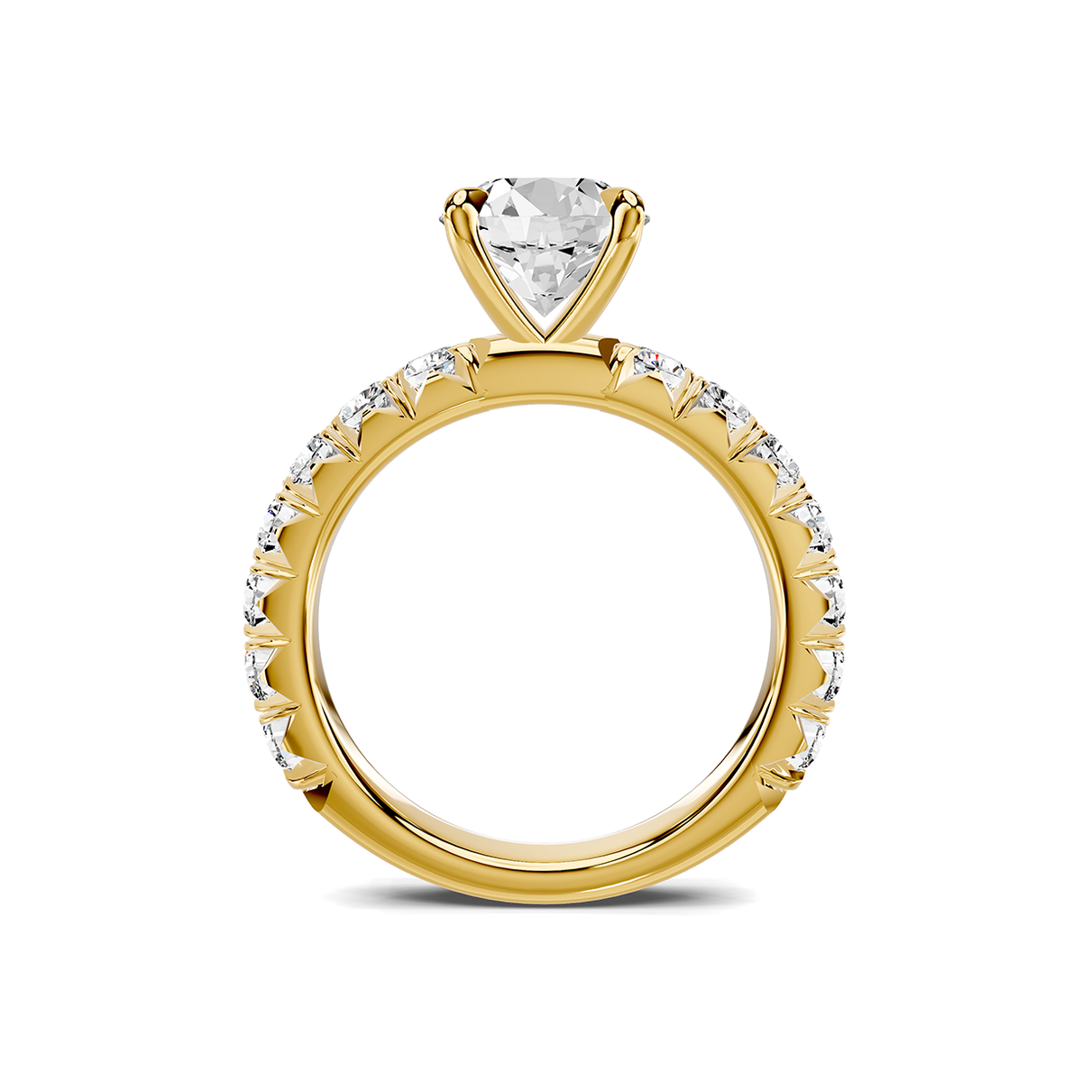 Noelle French Pavé Lab Engagement Ring Setting (1 ct. tw.)