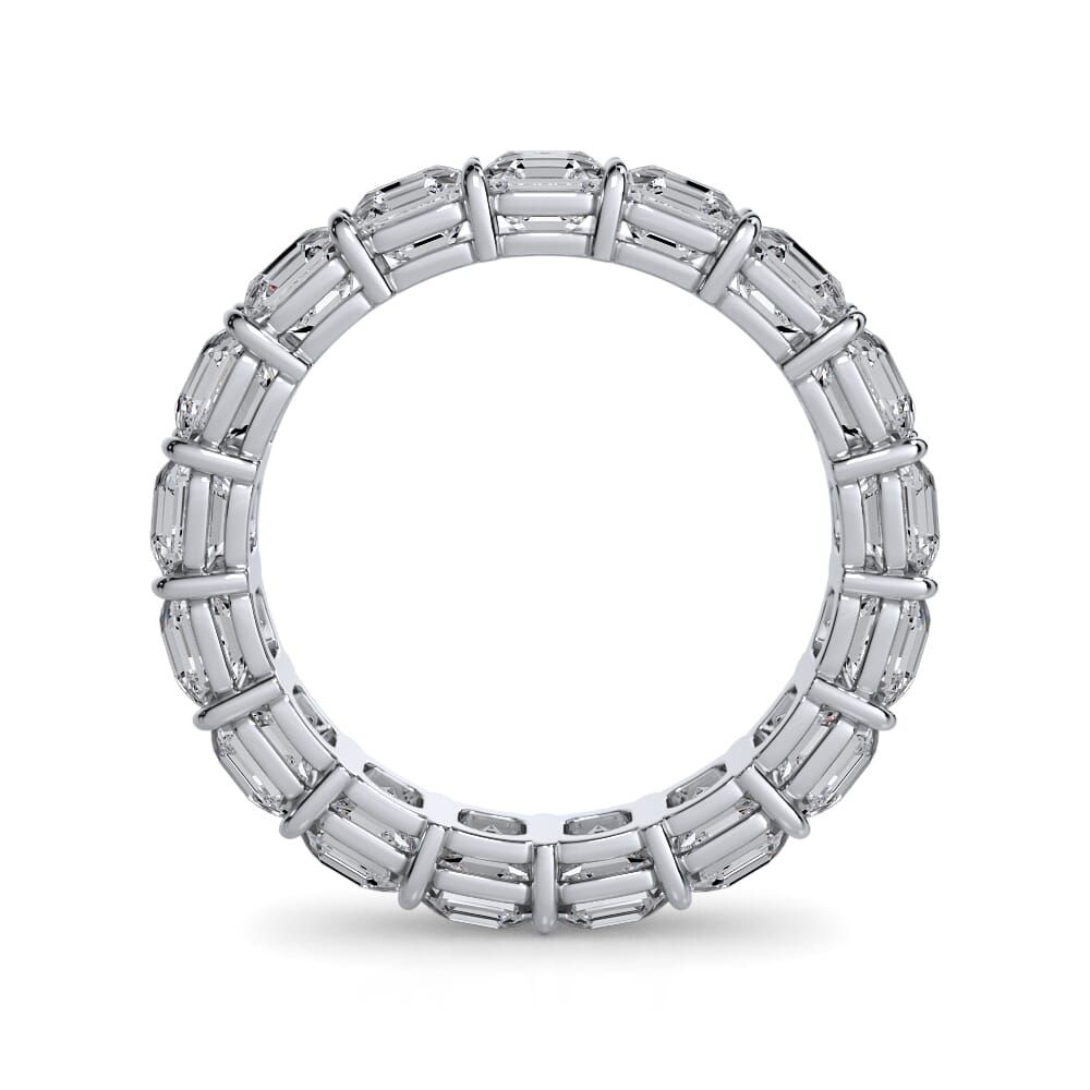 Solace Grace Asscher Cut Lab Diamond Eternity Ring (5.0 ct. tw.)
