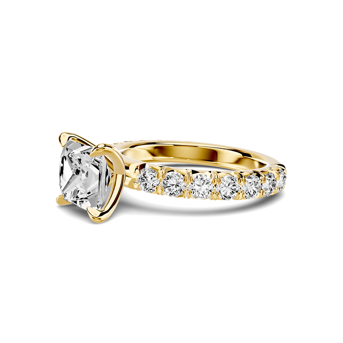 Noelle French Pavé Lab Engagement Ring Setting (1 ct. tw.)