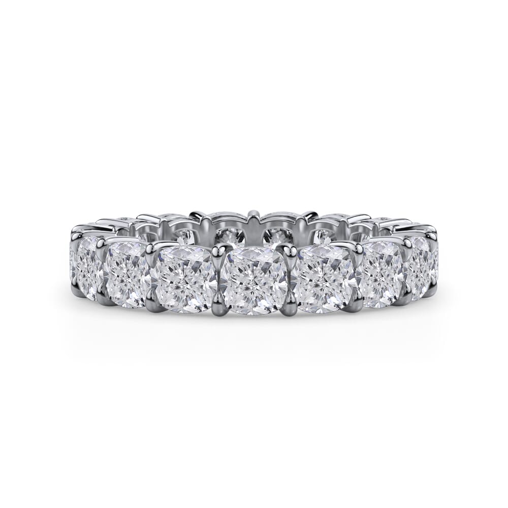 Aurora Reverie Cushion Cut Lab Diamond Eternity Ring (5.0 ct. tw.)