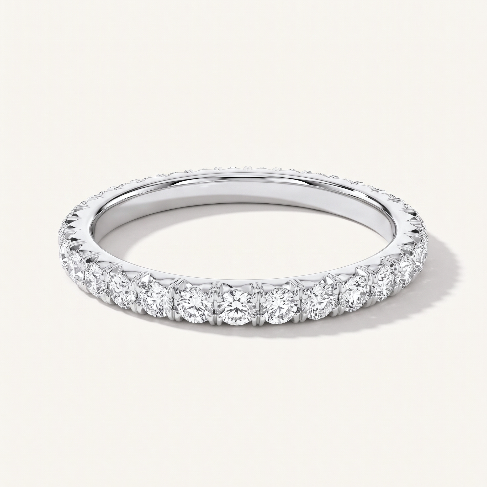 Lyric Bloom French Pavé Eternity Lab Band (3/4 ct. tw.)