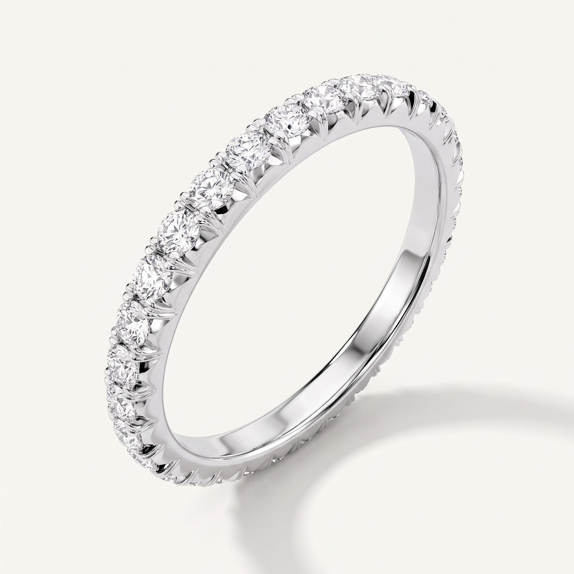 Lyric Bloom French Pavé Eternity Lab Band (3/4 ct. tw.)