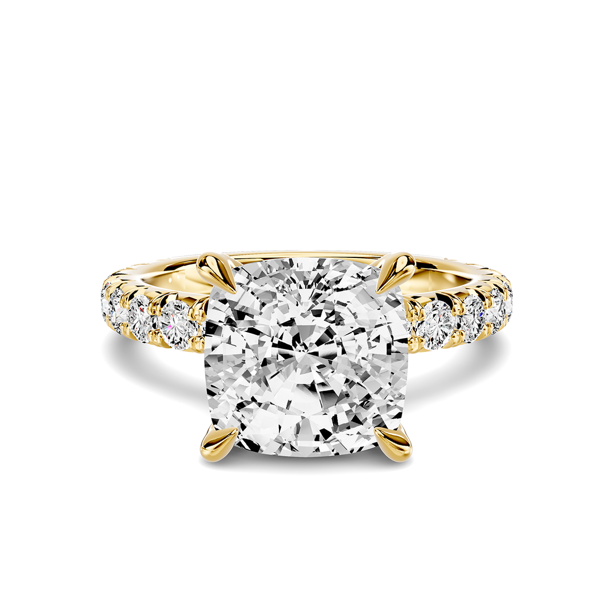 Amara French Pavé Lab Engagement Ring Setting (3/4 ct. tw.)