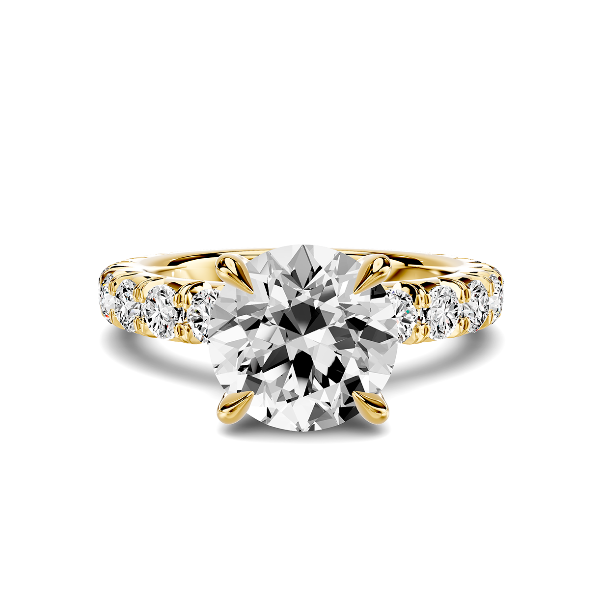 Noelle French Pavé Lab Engagement Ring Setting (1 ct. tw.)