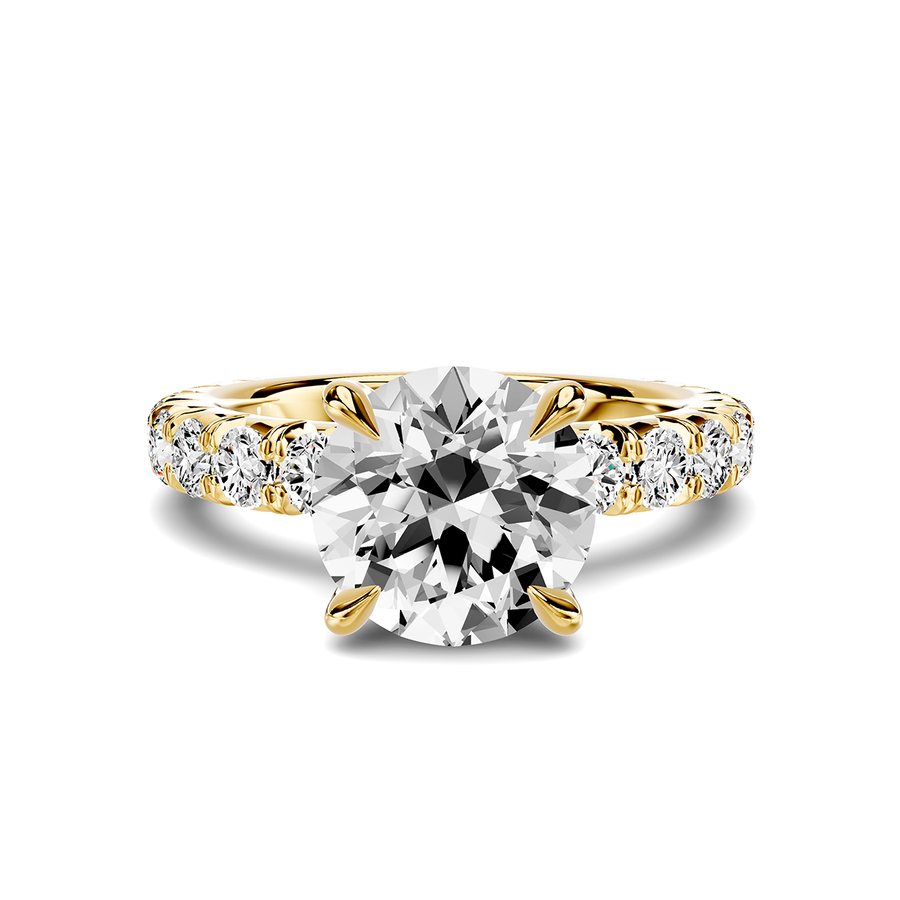 Noelle French Pavé Lab Engagement Ring Setting (1 ct. tw.)