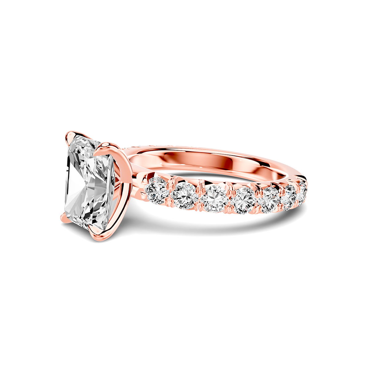 Noelle French Pavé Lab Engagement Ring Setting (1 ct. tw.)