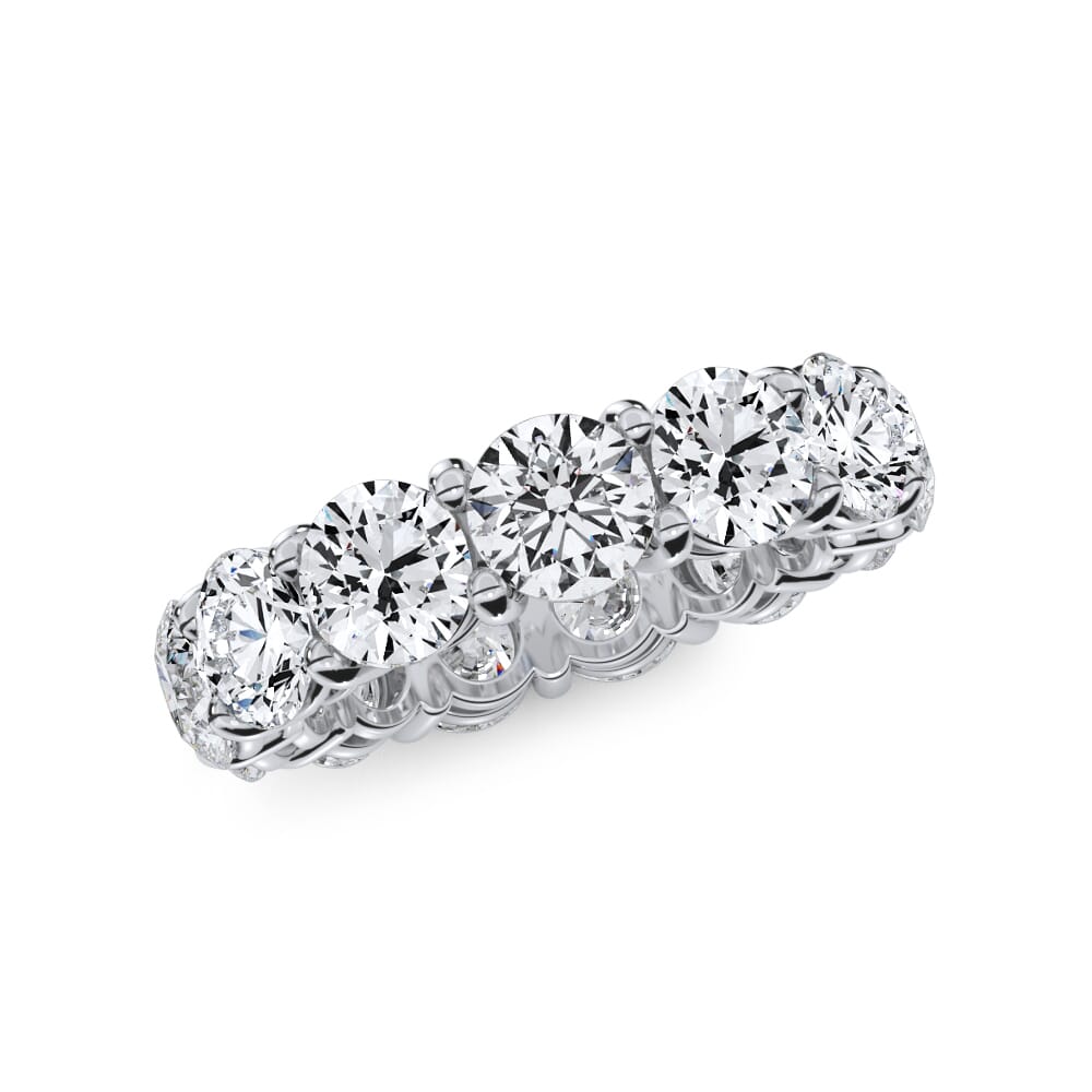 Lyric Serenade Round Lab Diamond Eternity Band (6.50ct. tw.)