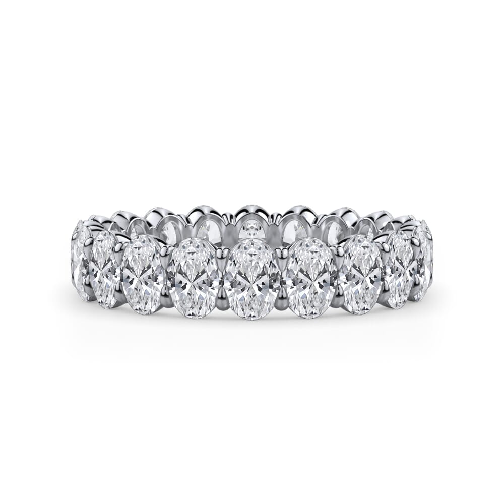 Lyric Embrace Oval Cut Lab Diamond Eternity Ring (3.0 ct. tw.)