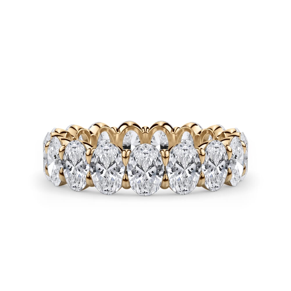 Dove Serenade Oval Cut Lab Diamond Eternity Ring (4.0 ct. tw.)