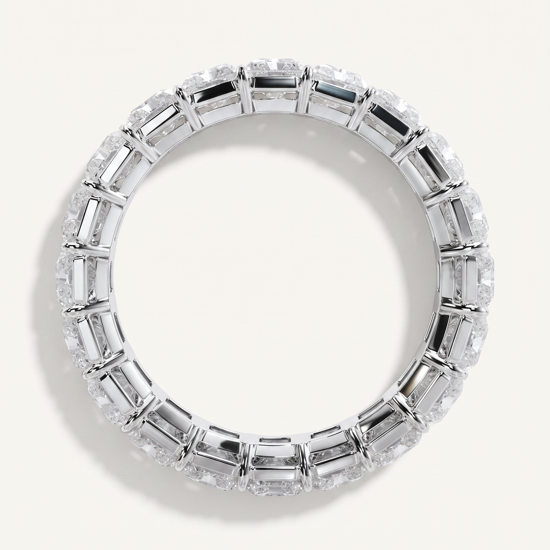 Sage Serenade Radiant Cut Lab Diamond Eternity Ring (6.0 ct. tw.)