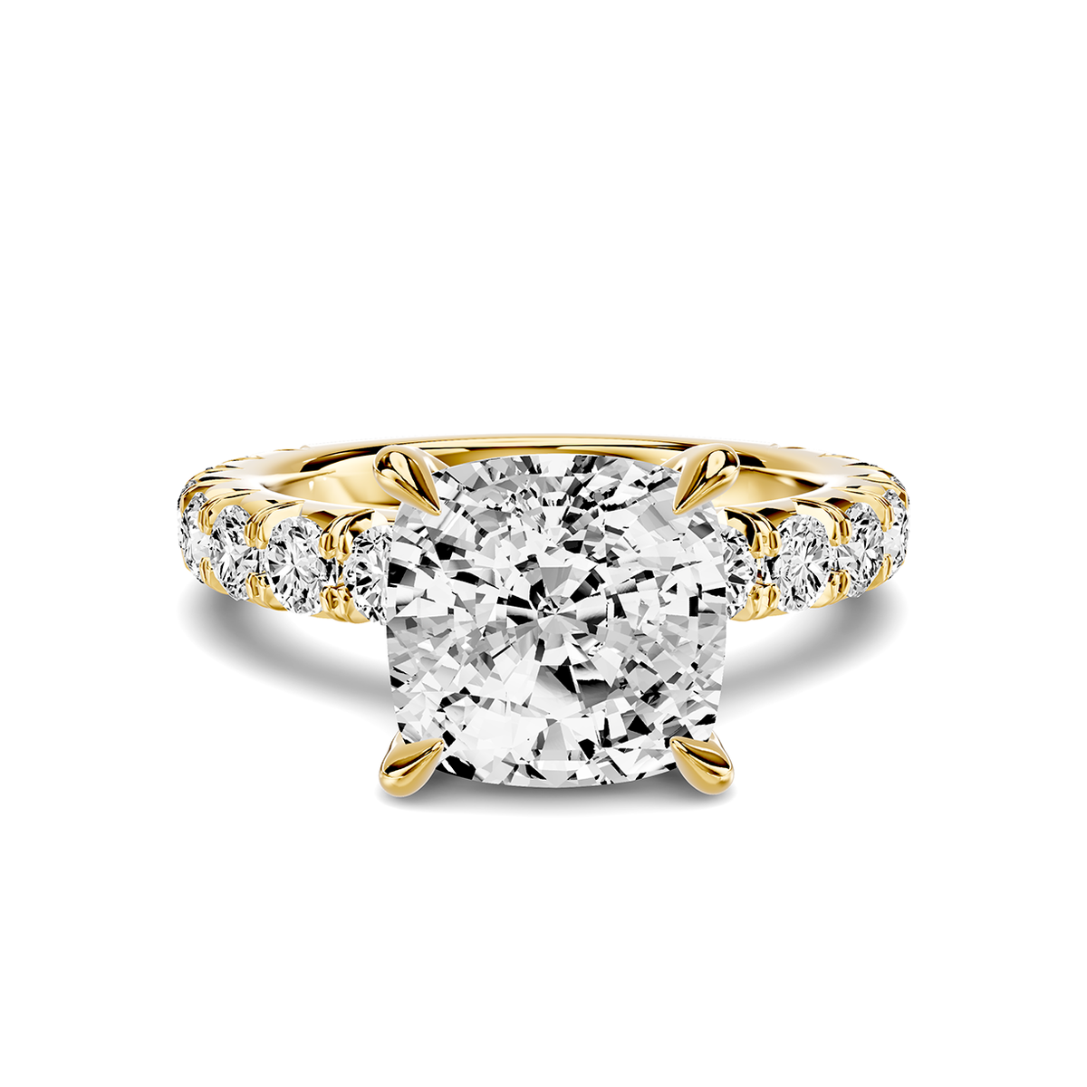 Noelle French Pavé Lab Engagement Ring Setting (1 ct. tw.)