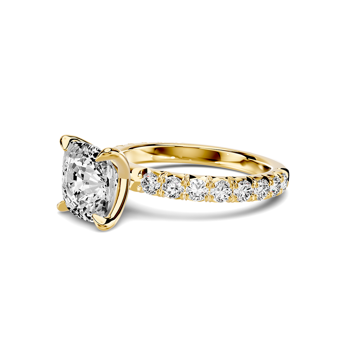 Amara French Pavé Lab Engagement Ring Setting (3/4 ct. tw.)