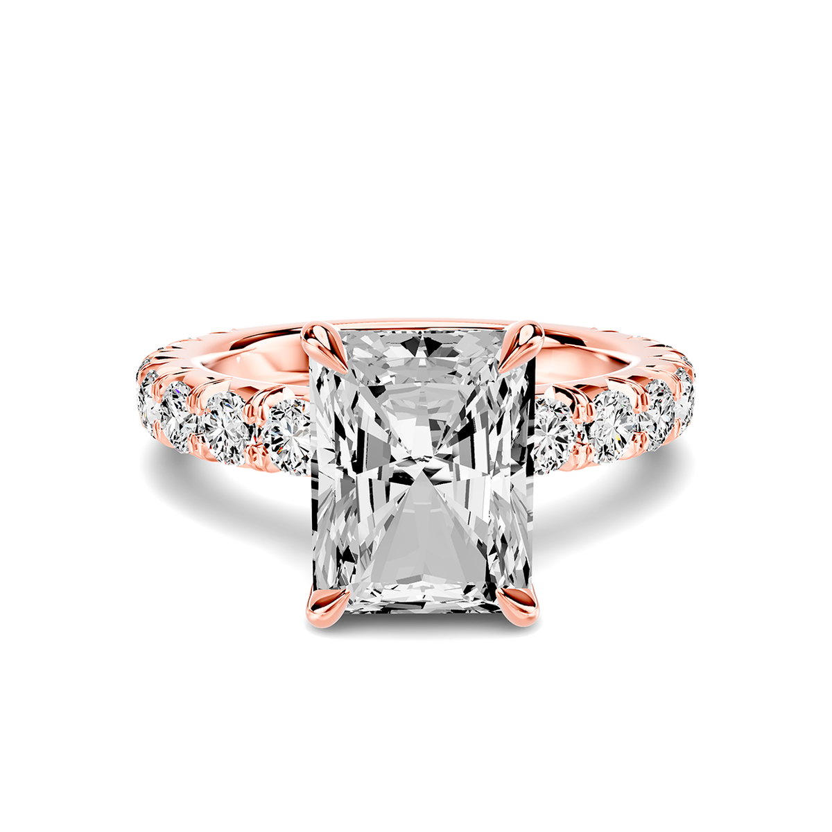 Noelle French Pavé Lab Engagement Ring Setting (1 ct. tw.)