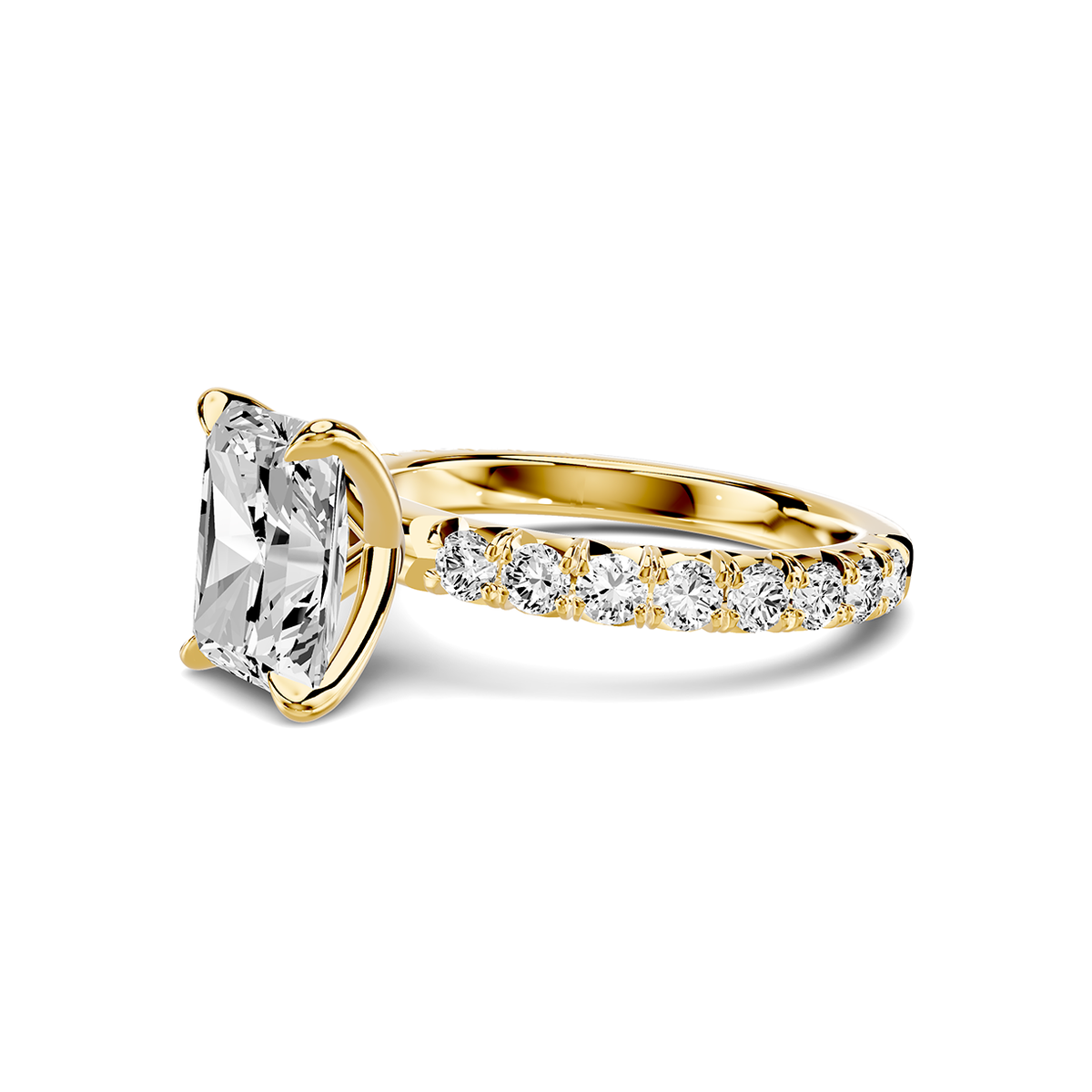 Amara French Pavé Lab Engagement Ring Setting (3/4 ct. tw.)
