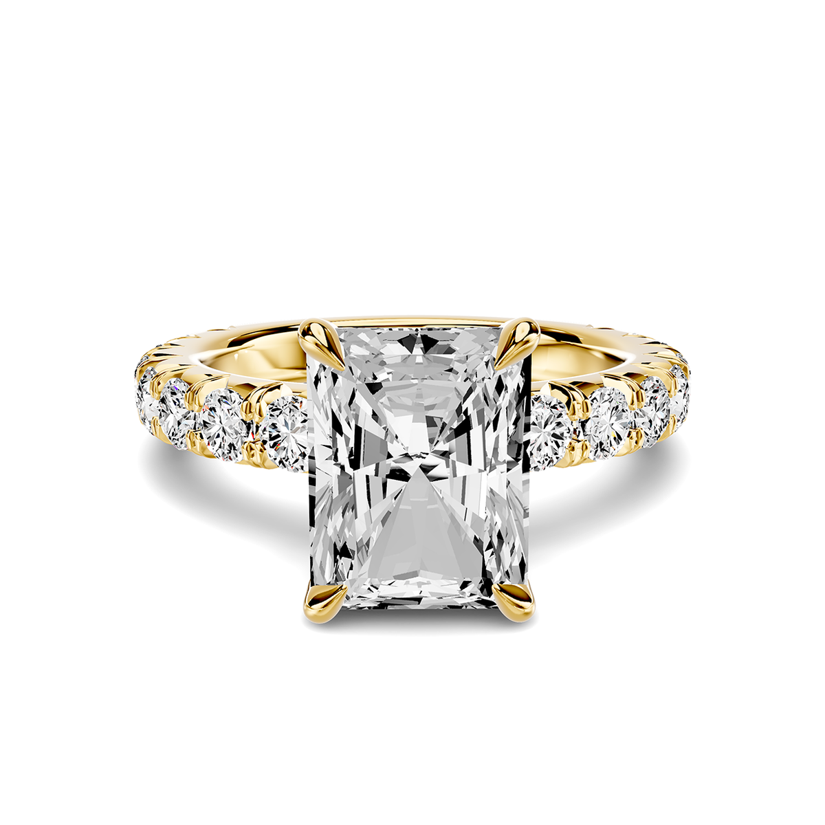 Noelle French Pavé Lab Engagement Ring Setting (1 ct. tw.)