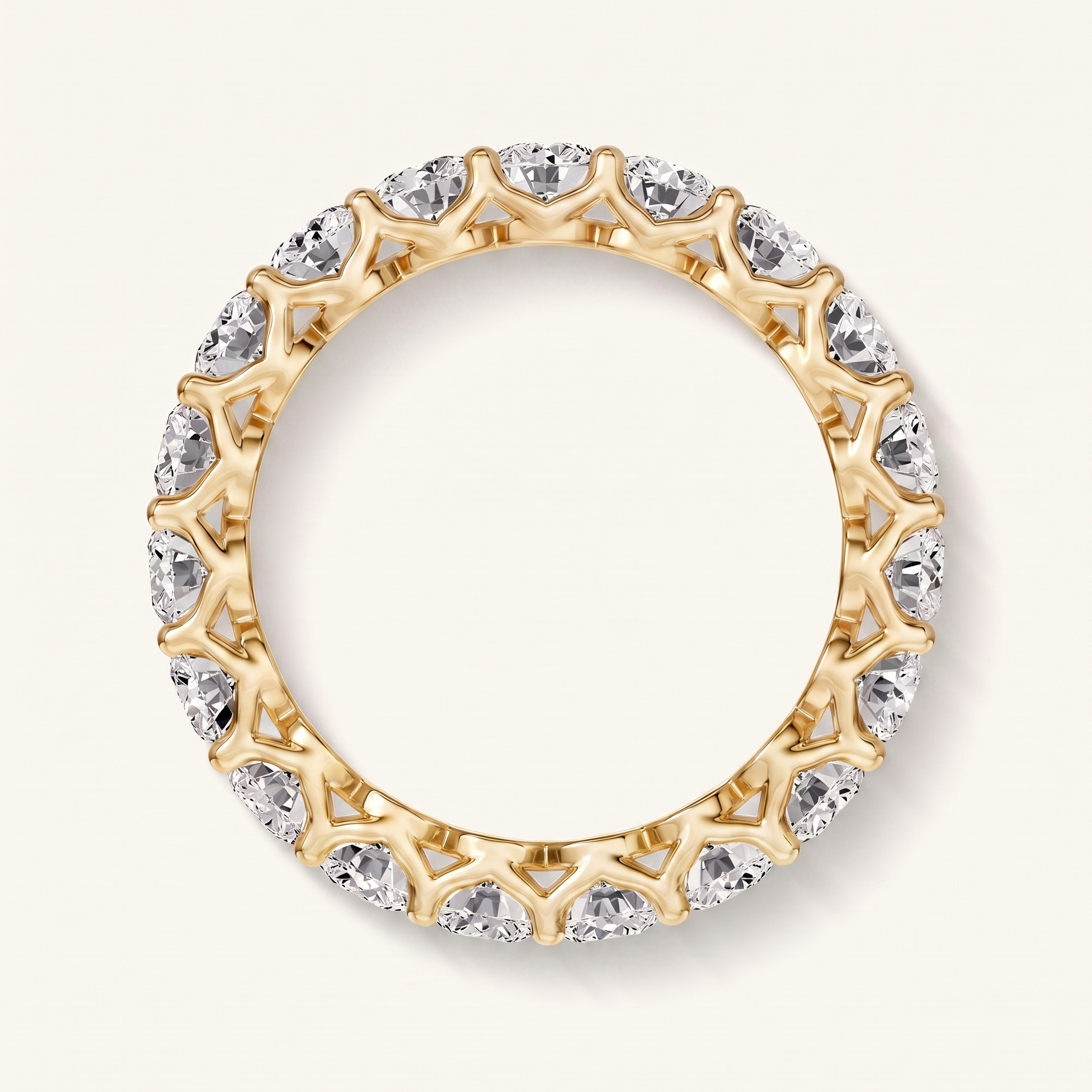 Dove Reverie Shared Prong Lab Eternity Band (2.50ct. tw.)