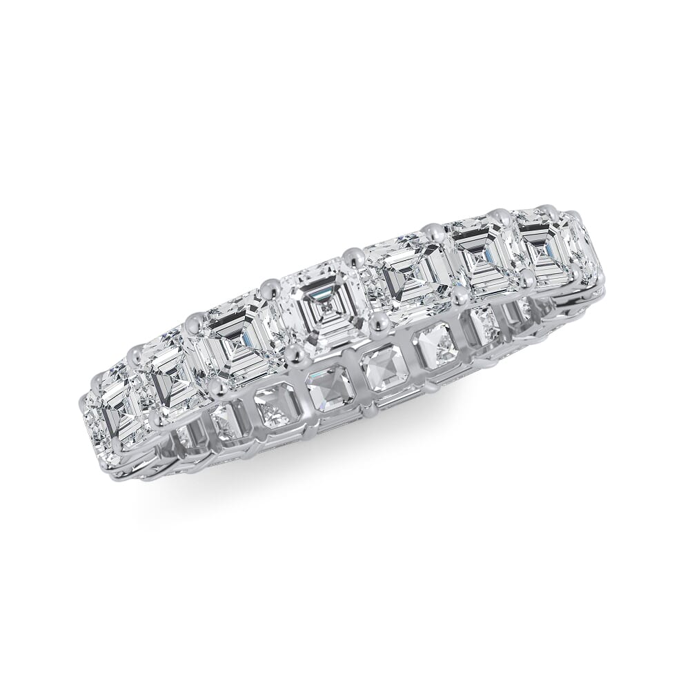 Laurel Grace Asscher Cut Lab Diamond Eternity Ring (3.0 ct. tw.)
