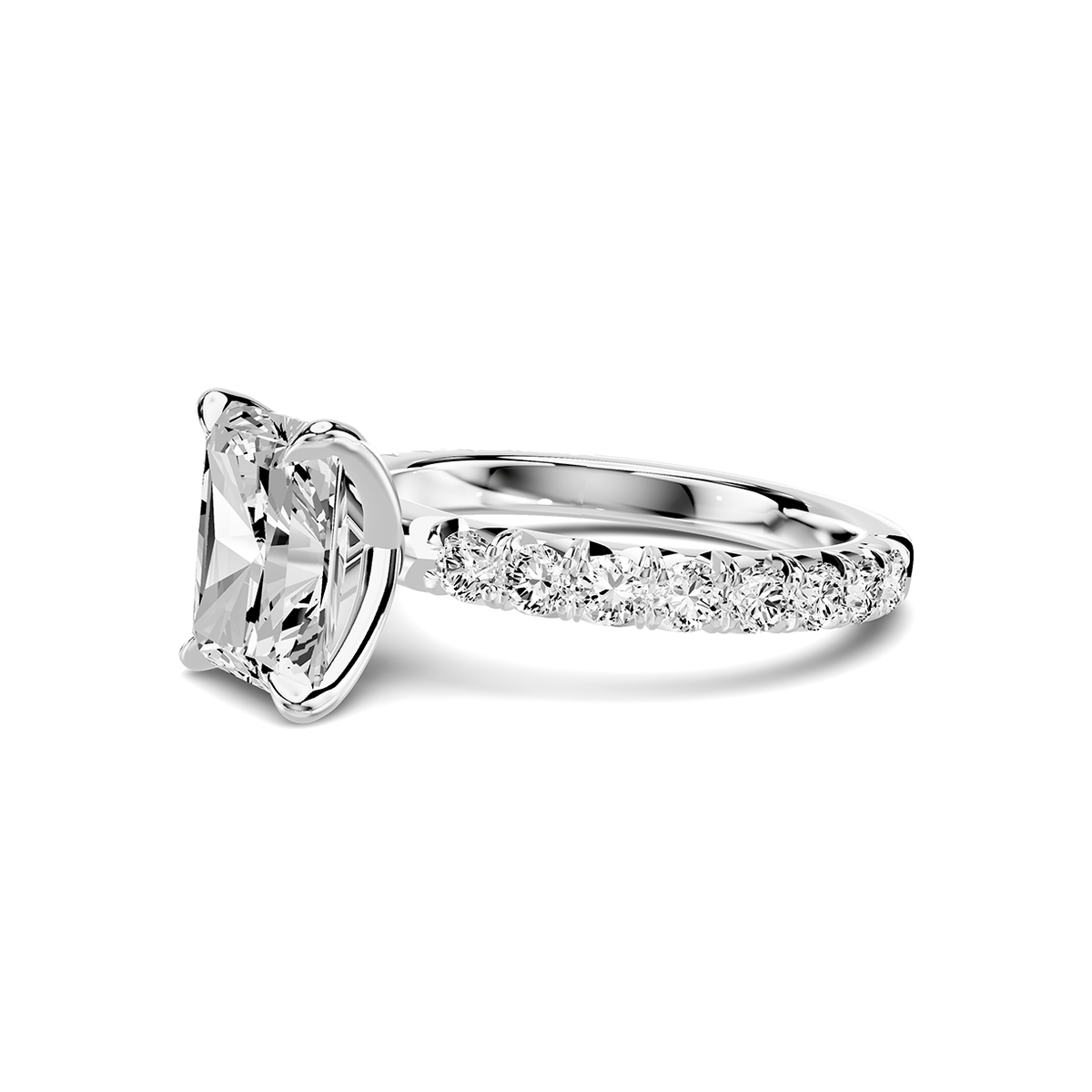 Amara French Pavé Lab Engagement Ring Setting (3/4 ct. tw.)