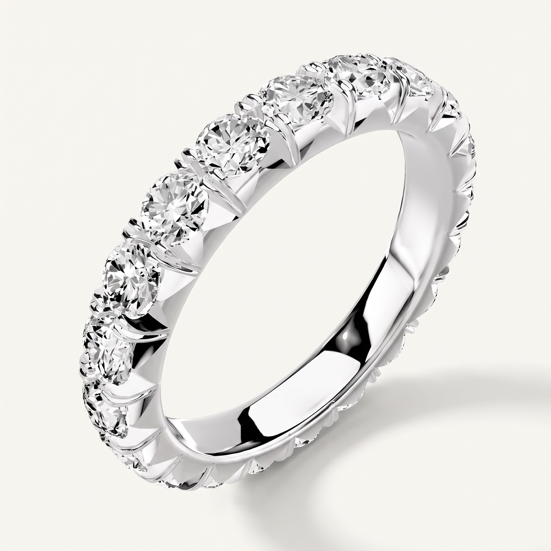 Briar Reverie French Pavé Eternity Lab Band (2 ct. tw.)
