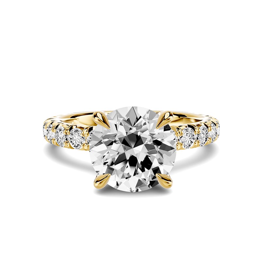 Amara French Pavé Lab Engagement Ring Setting (3/4 ct. tw.)