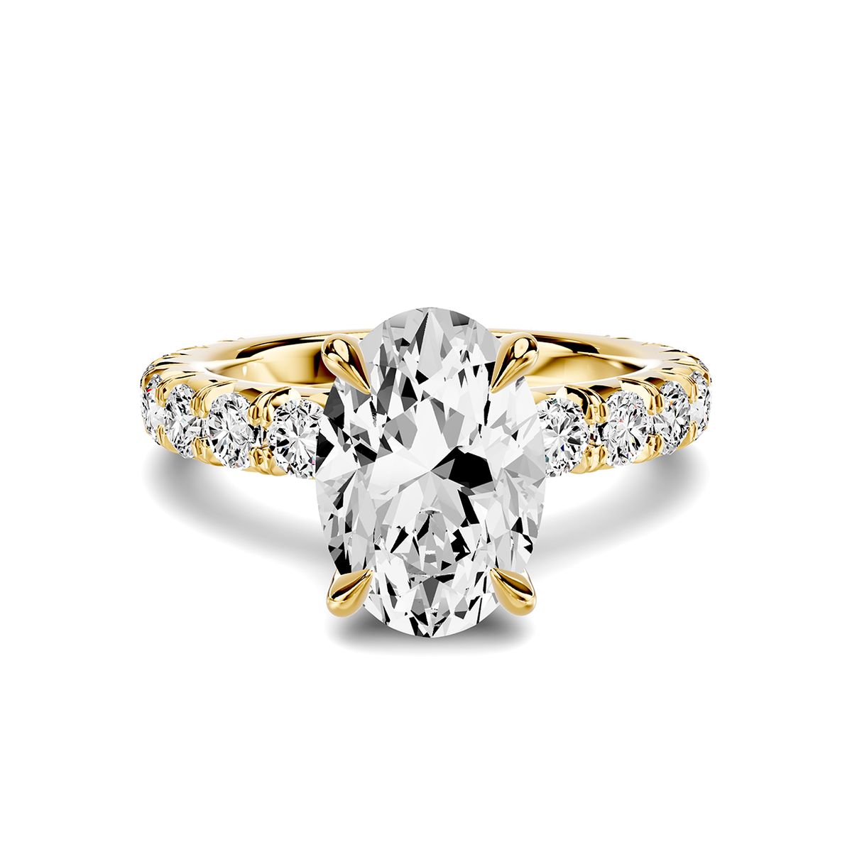 Noelle French Pavé Lab Engagement Ring Setting (1 ct. tw.)