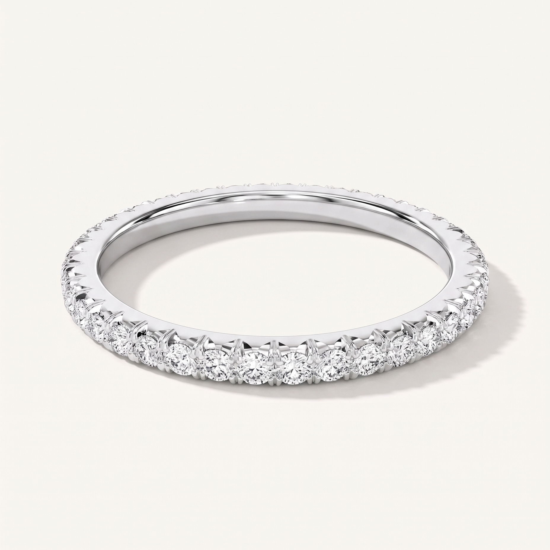 Willow Embrace French Pavé Eternity Lab Band (1/2 ct. tw.)