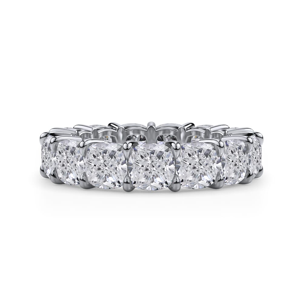 Willow Grace Cushion Cut Lab Diamond Eternity Ring (8.0 ct. tw.)