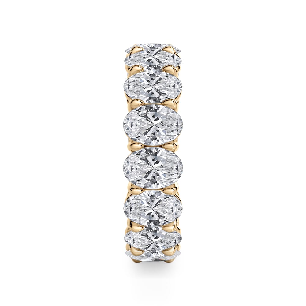 Solace Embrace Oval Cut Lab Diamond Eternity Ring (7.0 ct. tw.)