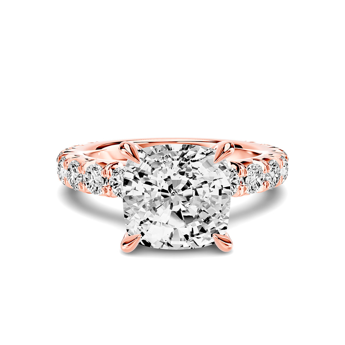 Noelle French Pavé Lab Engagement Ring Setting (1 ct. tw.)