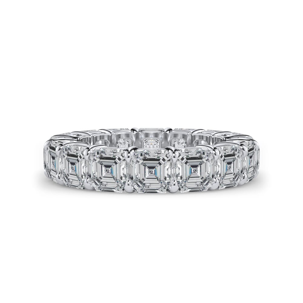 Willow Serenade Asscher Cut Lab Diamond Eternity Ring (7.0 ct. tw.)