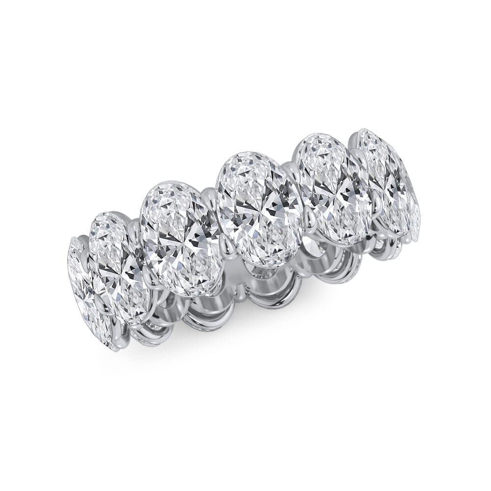 Iris Grace Oval Cut Lab Diamond Eternity Ring (9.5 ct. tw.)