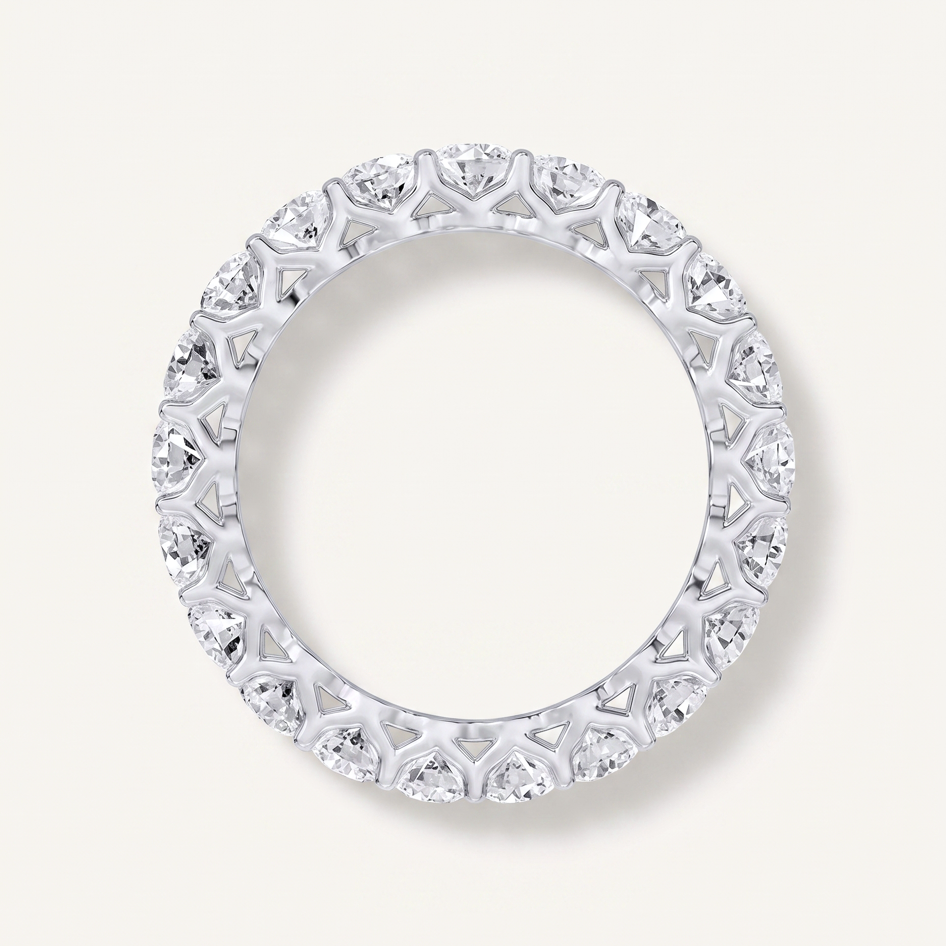 Dove Bloom Shared Prong Lab Eternity Band (2.00ct. tw.)