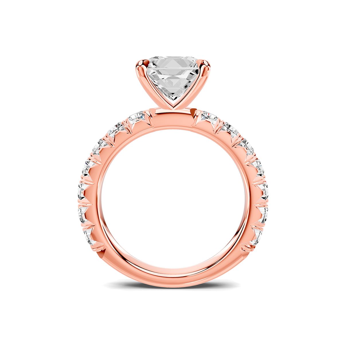 Noelle French Pavé Lab Engagement Ring Setting (1 ct. tw.)