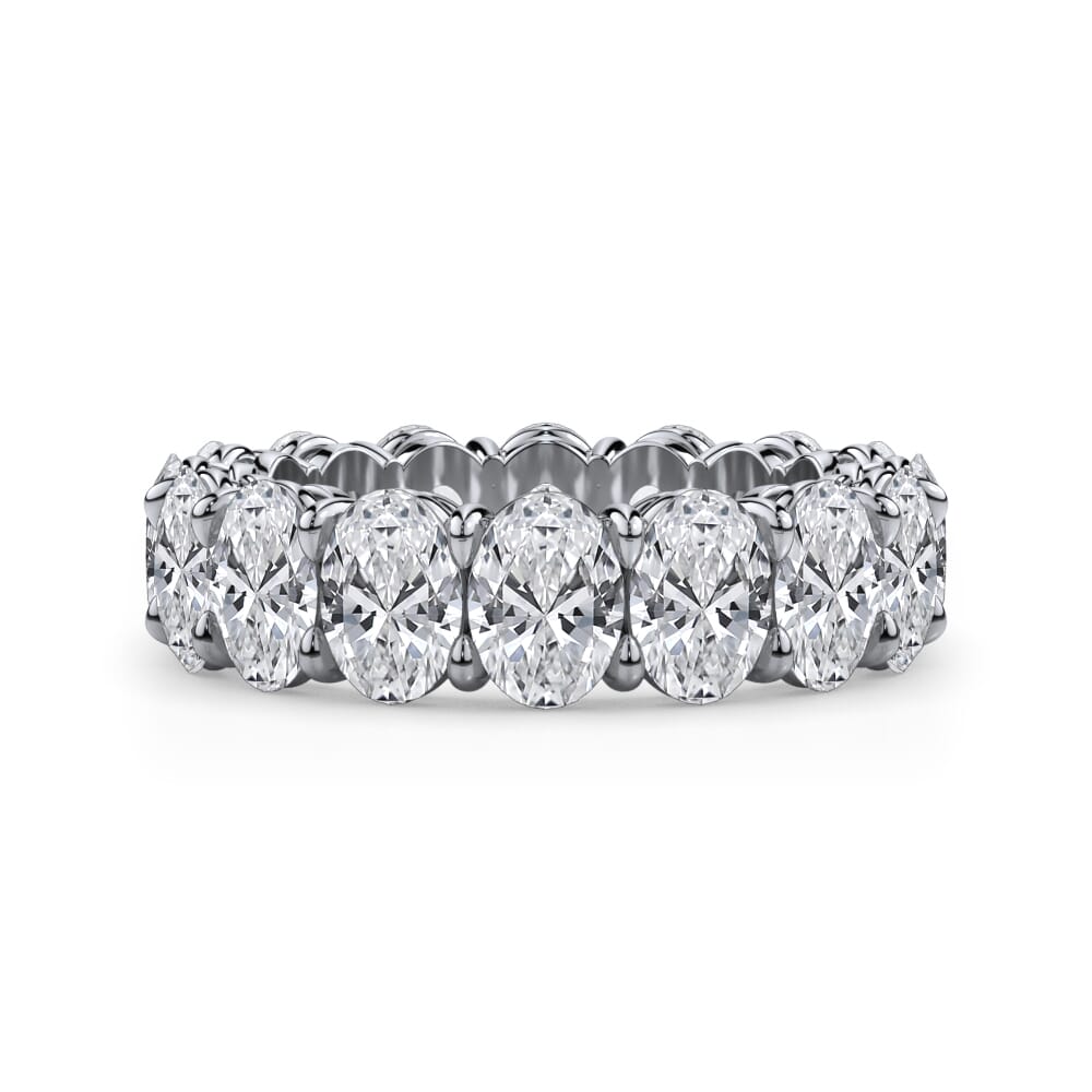 Solace Embrace Oval Cut Lab Diamond Eternity Ring (7.0 ct. tw.)