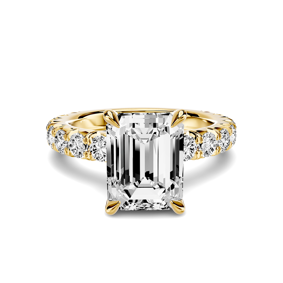 Noelle French Pavé Lab Engagement Ring Setting (1 ct. tw.)