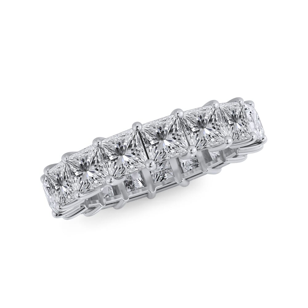 Solace Bloom Princess Cut Lab Diamond Eternity Ring (4.0 ct. tw.)
