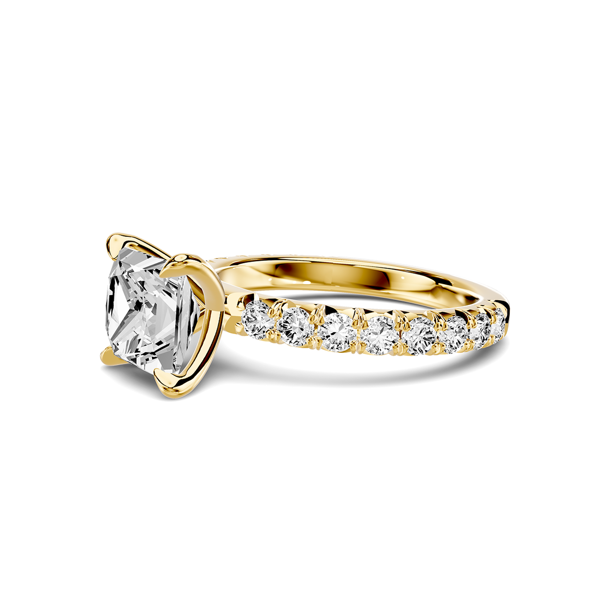 Amara French Pavé Lab Engagement Ring Setting (3/4 ct. tw.)