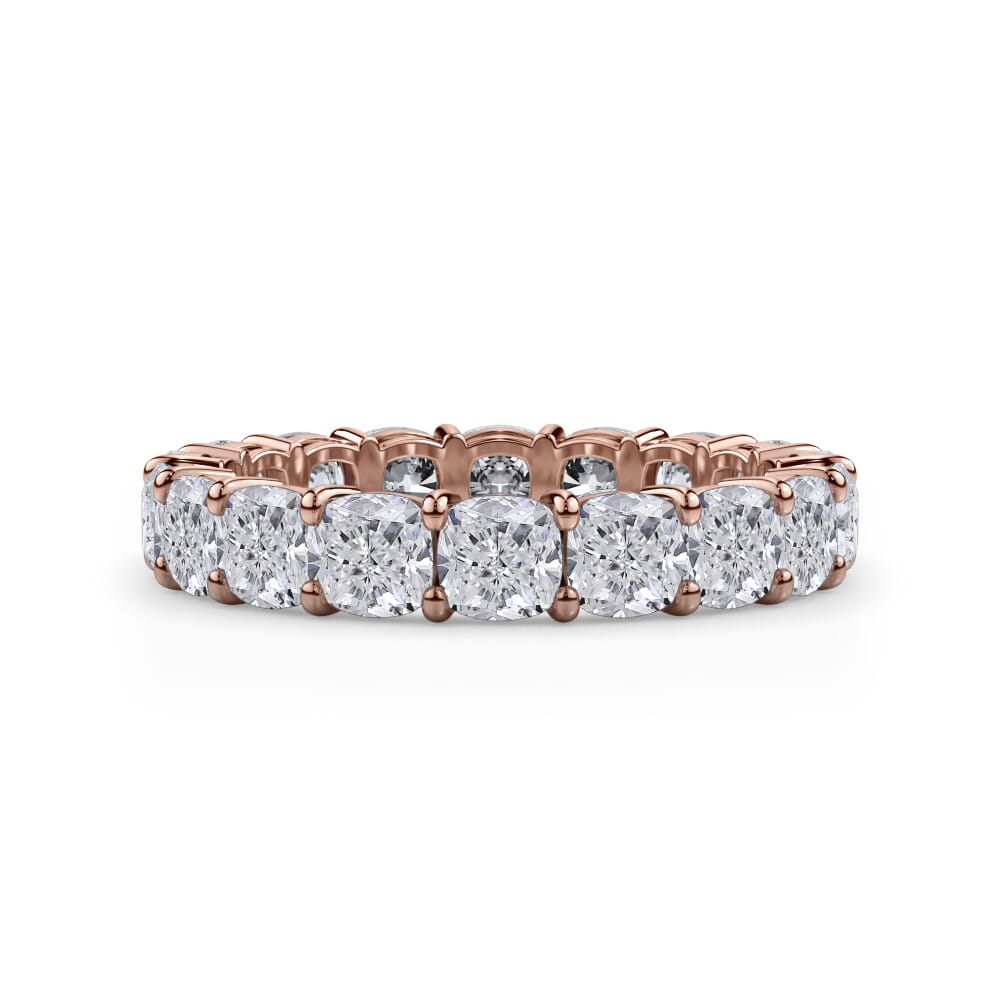 Dove Grace Cushion Cut Lab Diamond Eternity Ring (4.0 ct. tw.)