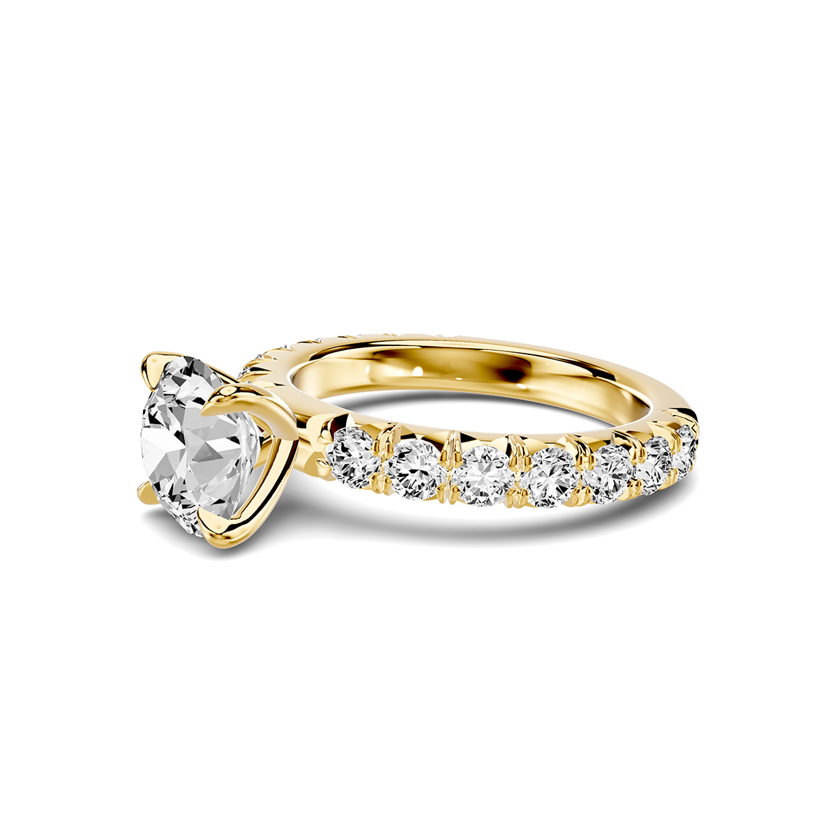 Noelle French Pavé Lab Engagement Ring Setting (1 ct. tw.)