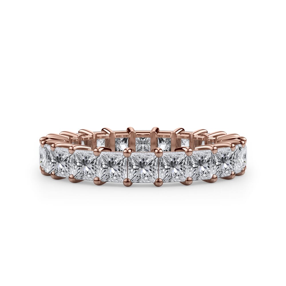 Iris Bloom Princess Cut Lab Diamond Eternity Ring (6.0 ct. tw.)