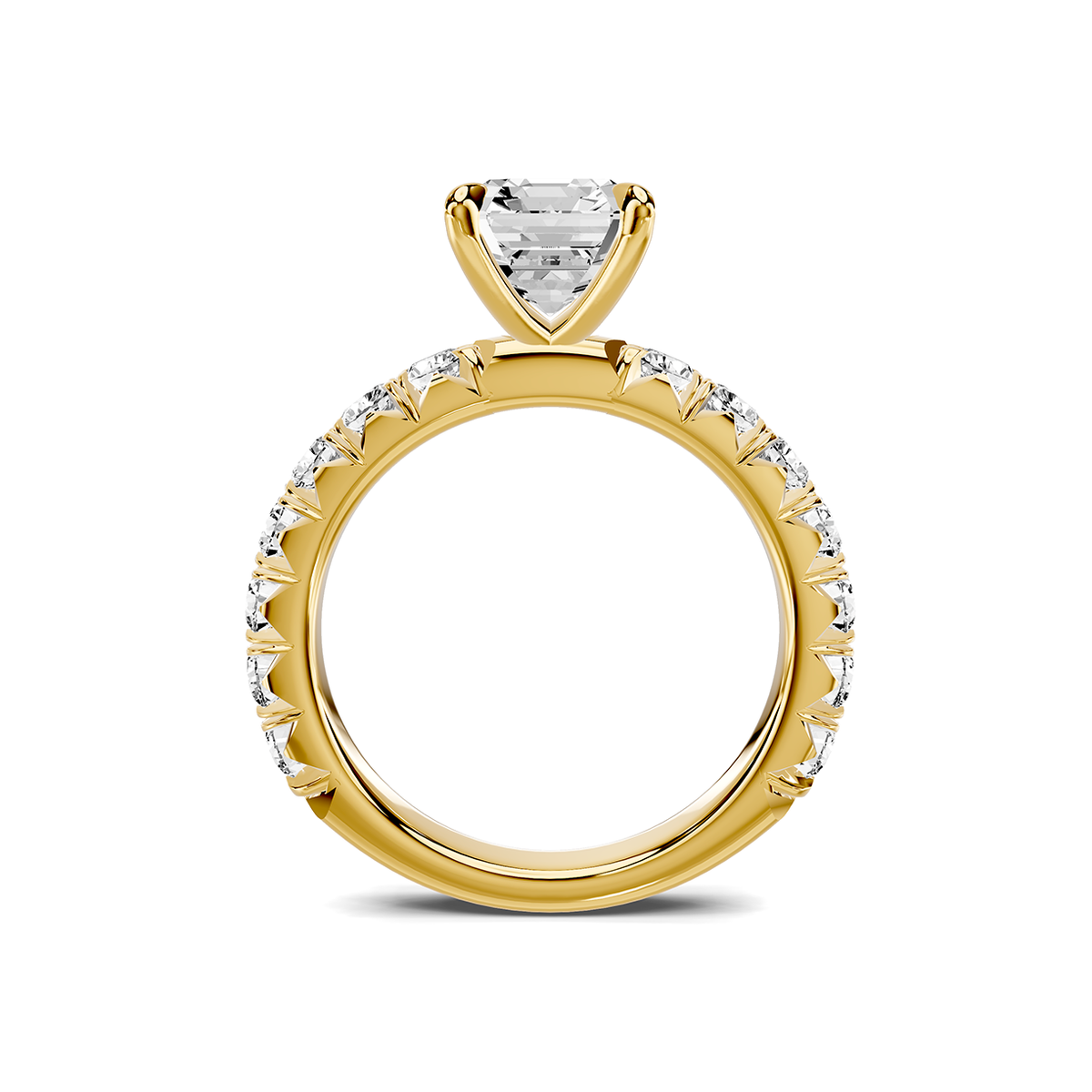 Noelle French Pavé Lab Engagement Ring Setting (1 ct. tw.)