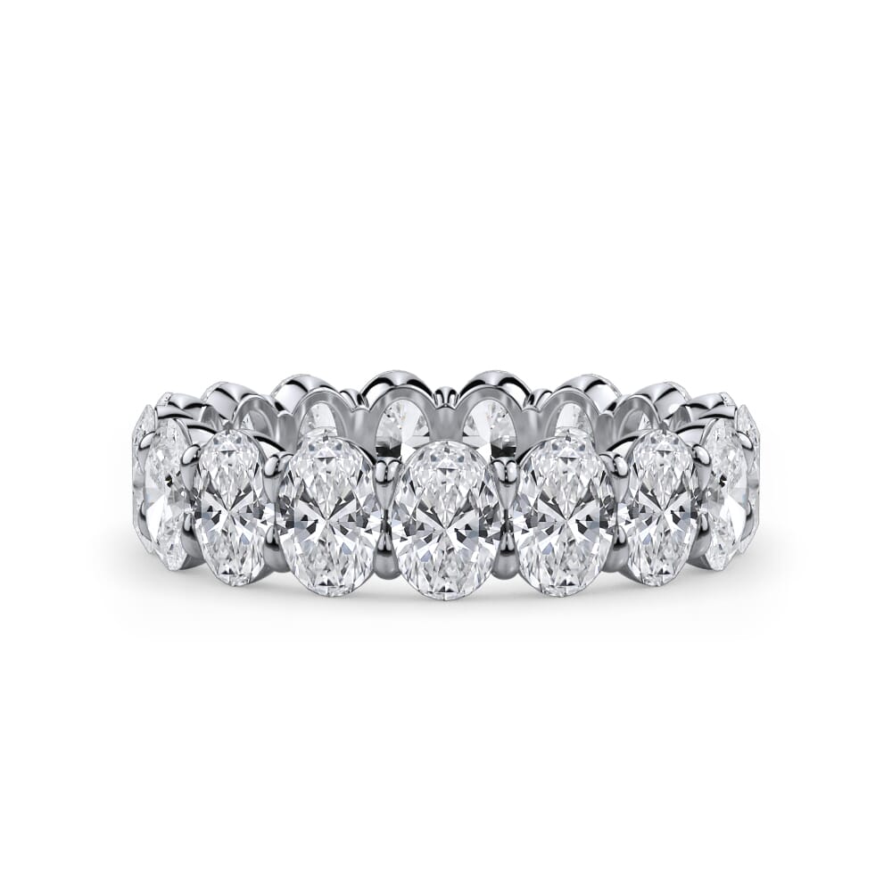 Dove Serenade Oval Cut Lab Diamond Eternity Ring (4.0 ct. tw.)