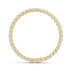 U-prong yellow gold tennis bracelet seen from above